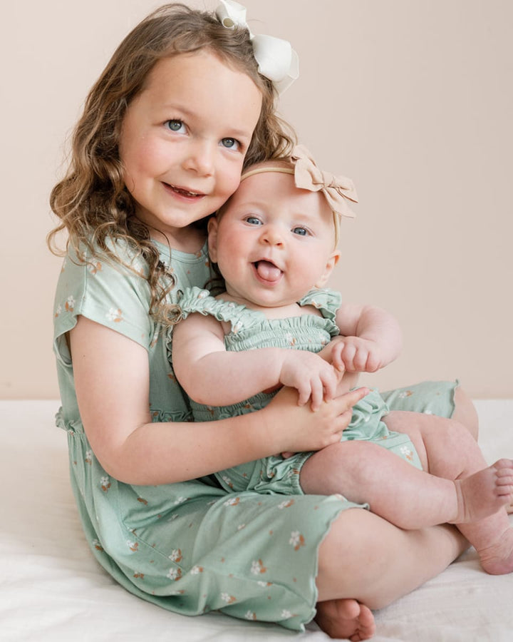 Emma Dress - Seafoam Floral