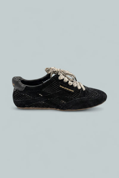 Tobi Lace Up Sneakers - Black