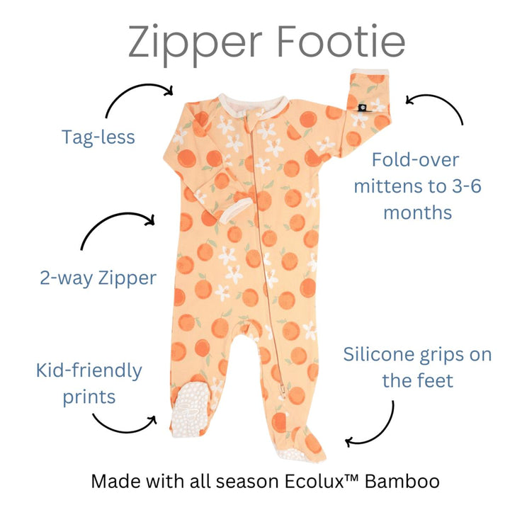 Zipper Footie - Little Slugger Aqua