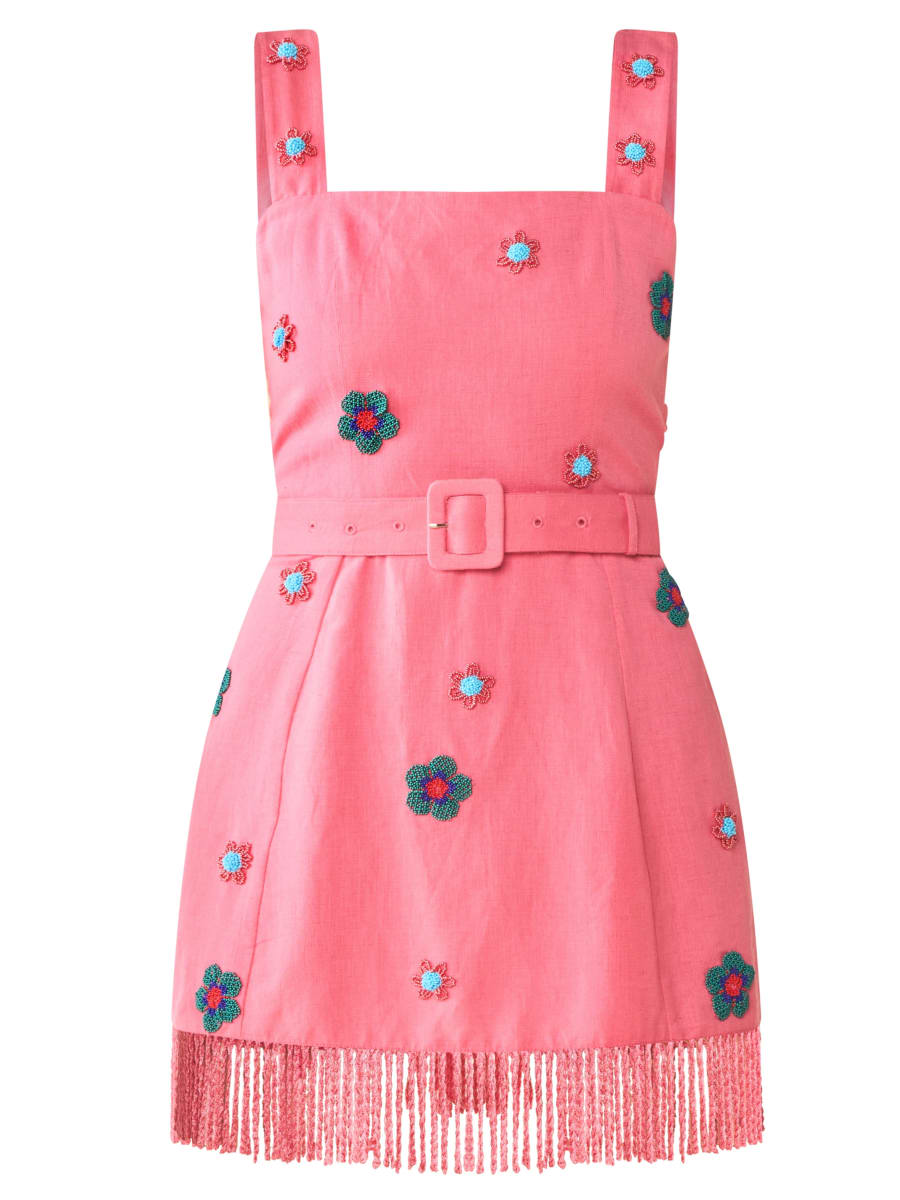 Sarah Bird Mini Dress - Pink Party