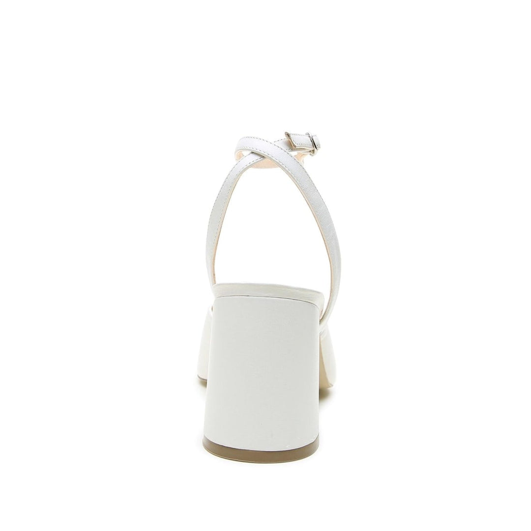 White V Mule + Marilyn Strap - White