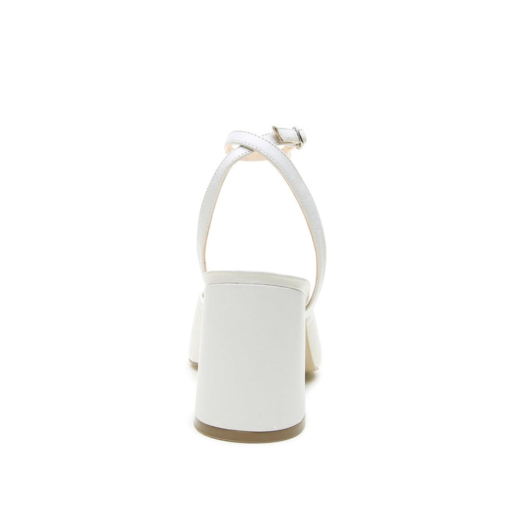 White V Mule + Marilyn Strap - White