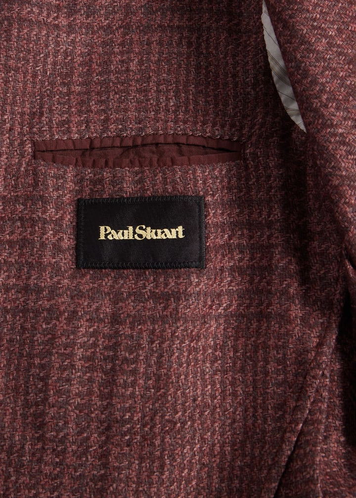 Plaid Garment Dyed Jacket - Plum