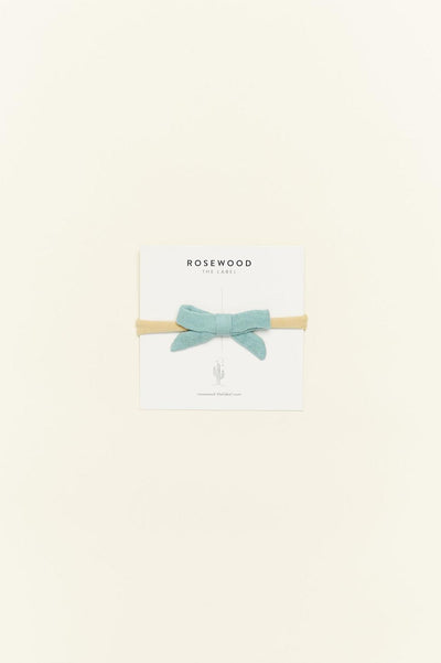 Mini Rosie Bow - Blue Sage