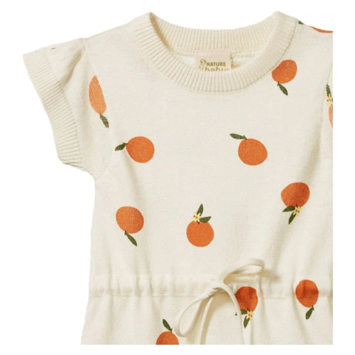 Lottie Suit - Orange Blossom Natural Print Rompers Nature Baby 