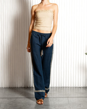 Celine Pants - Indigo/White