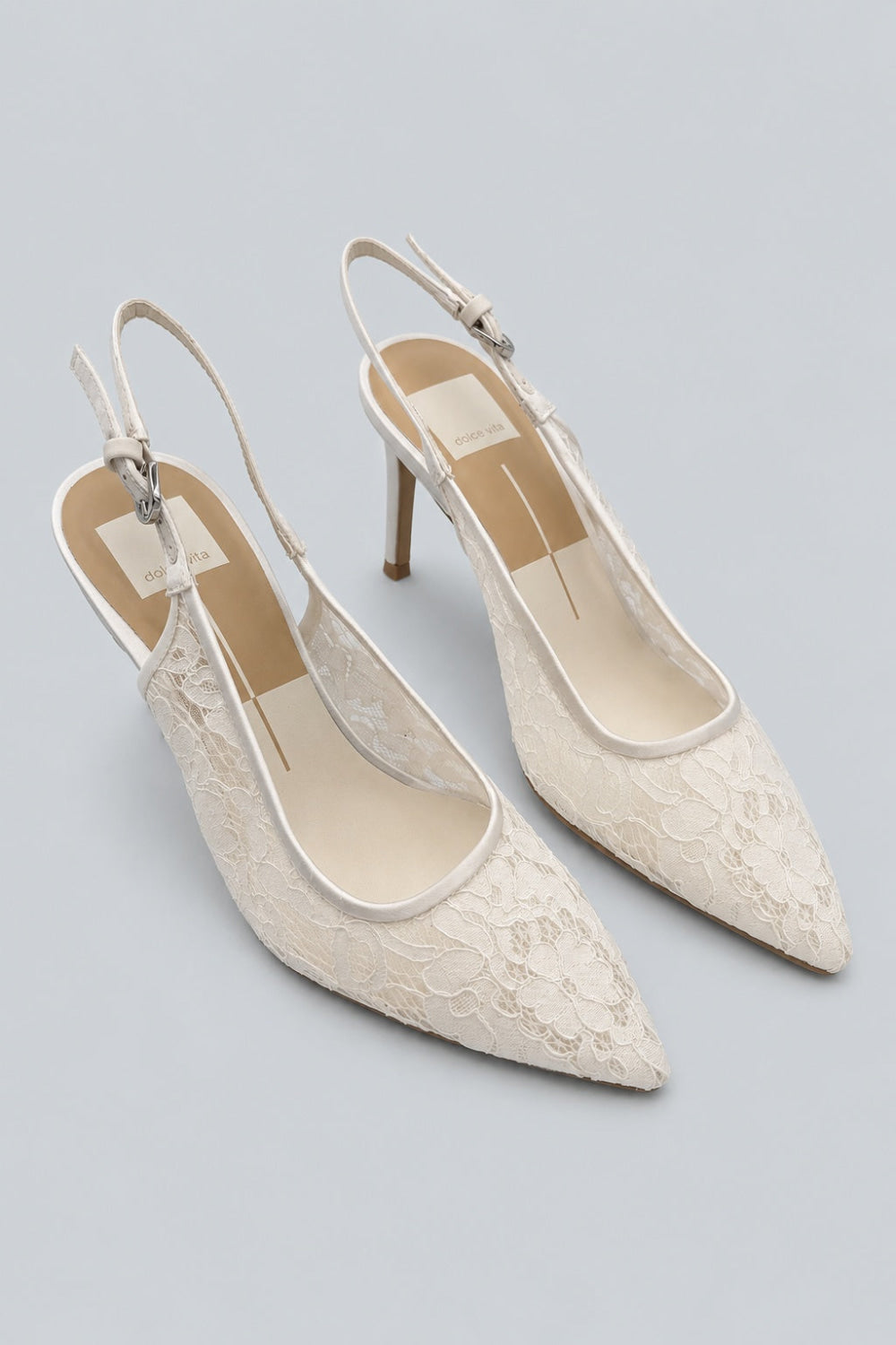 Yami Heels Lace - True White - 7.5 - Pumps