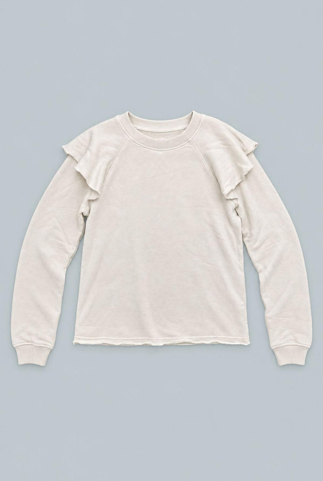 Ruffle Sweatshirt - Ivory