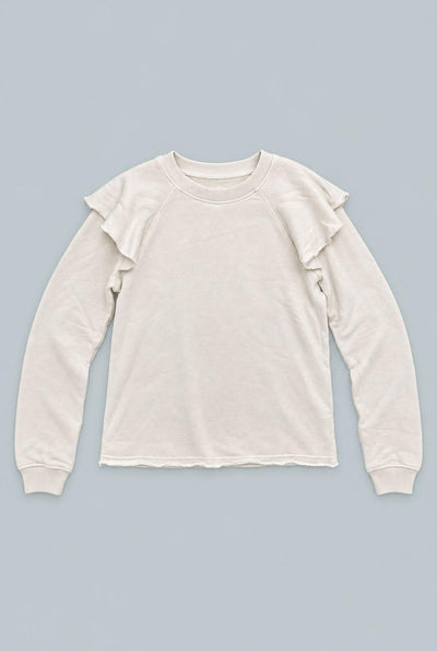 Ruffle Sweatshirt - Ivory