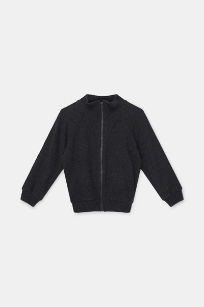 Organic knit jacket - Dark grey