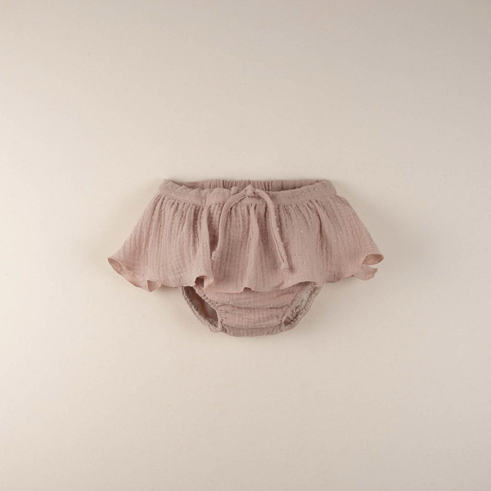 Pink Organic Culotte with Frill