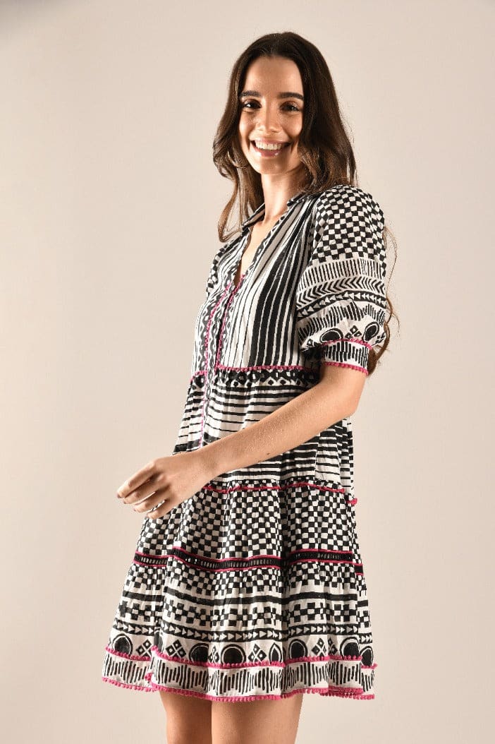 Ella Mini Dress - Black