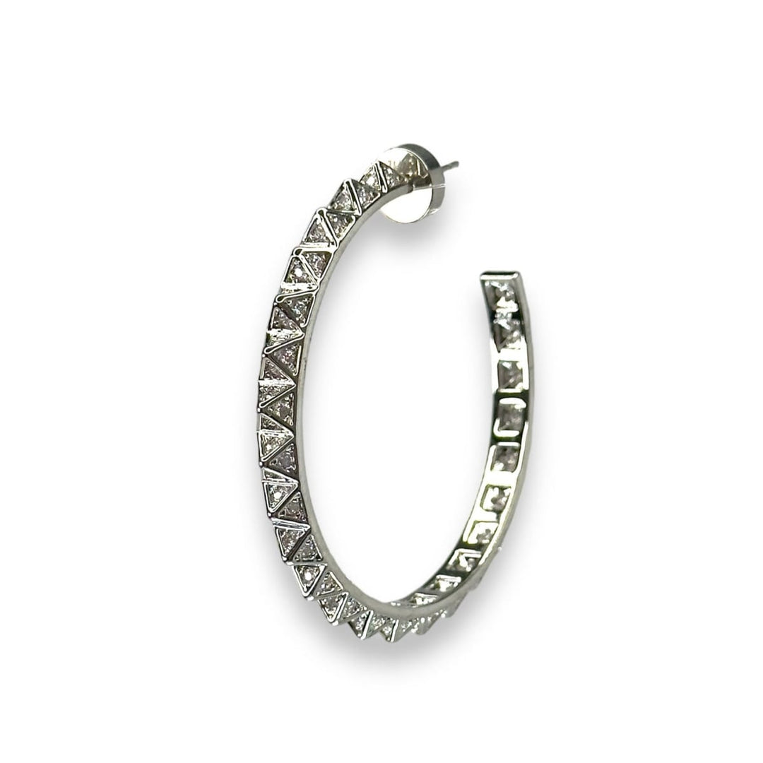 Ayla Hoop Earrings - Silver