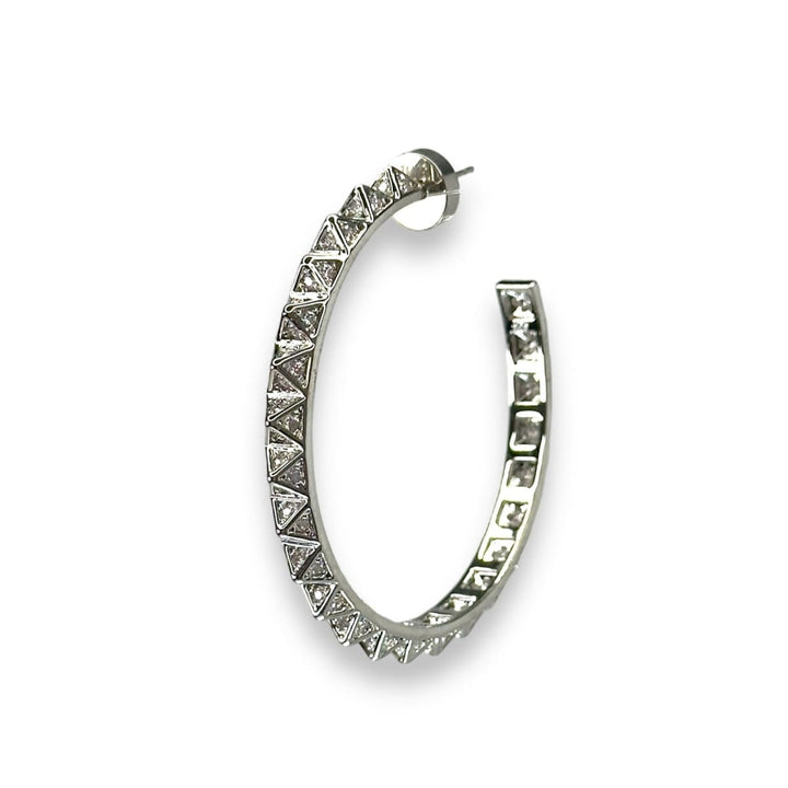Ayla Hoop Earrings - Silver