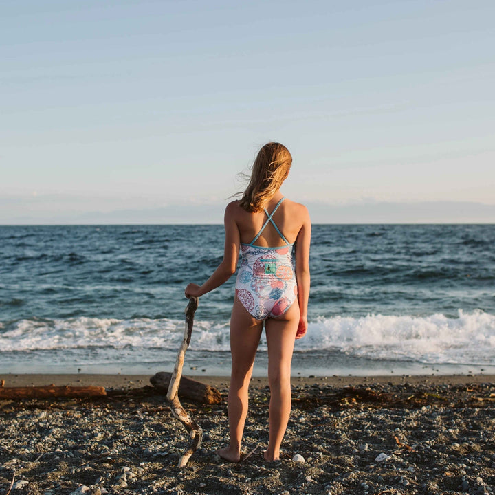 Ayla Full Piece Suit - Coral