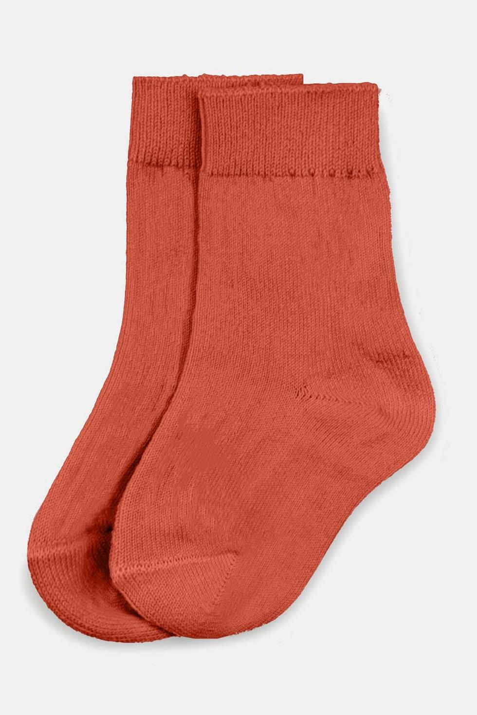 Organic baby anklet socks - Coral