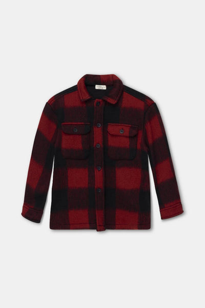 Plaid wool overshirt - Unique