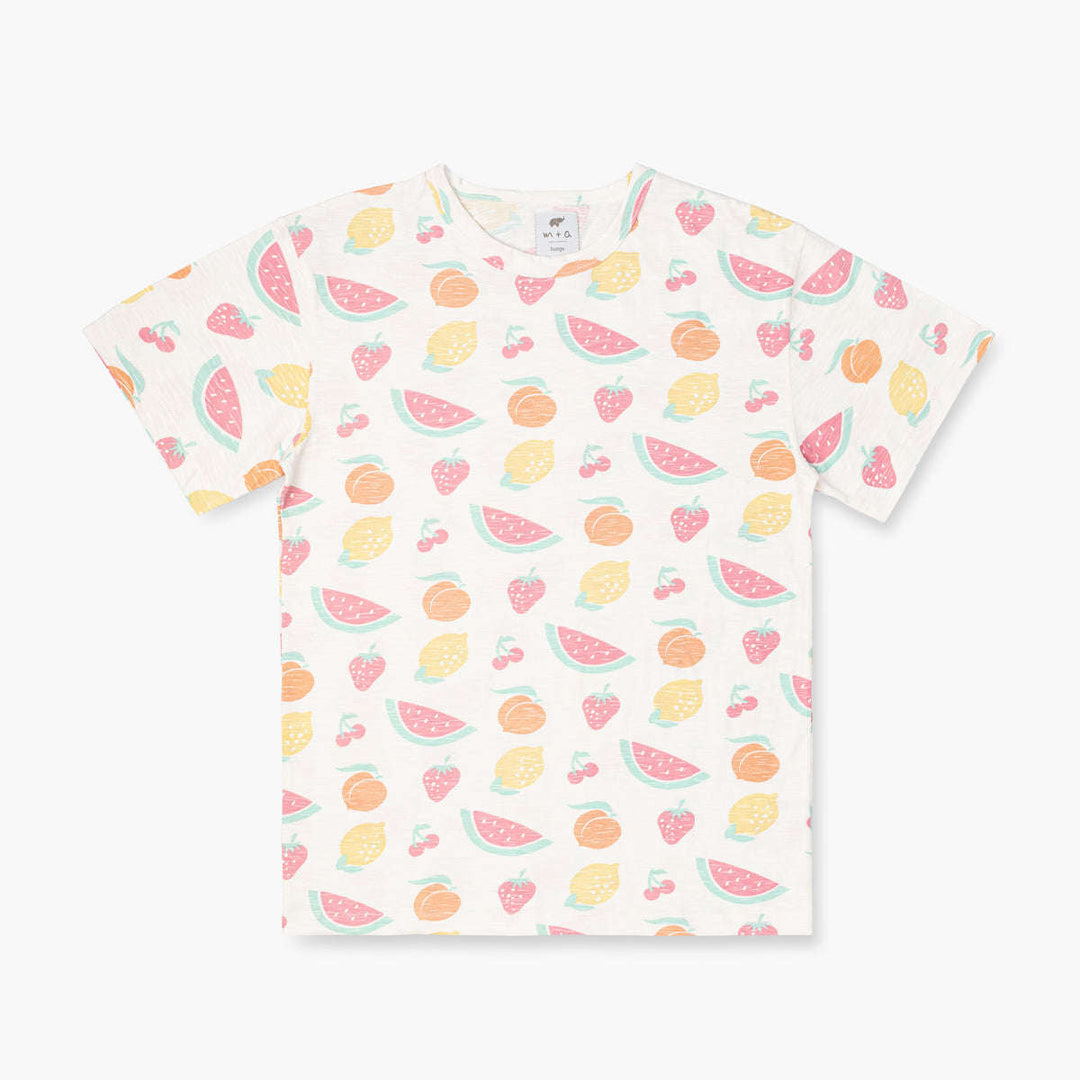 Adult Short Sleeve Crewneck Tee - Fruit Salad