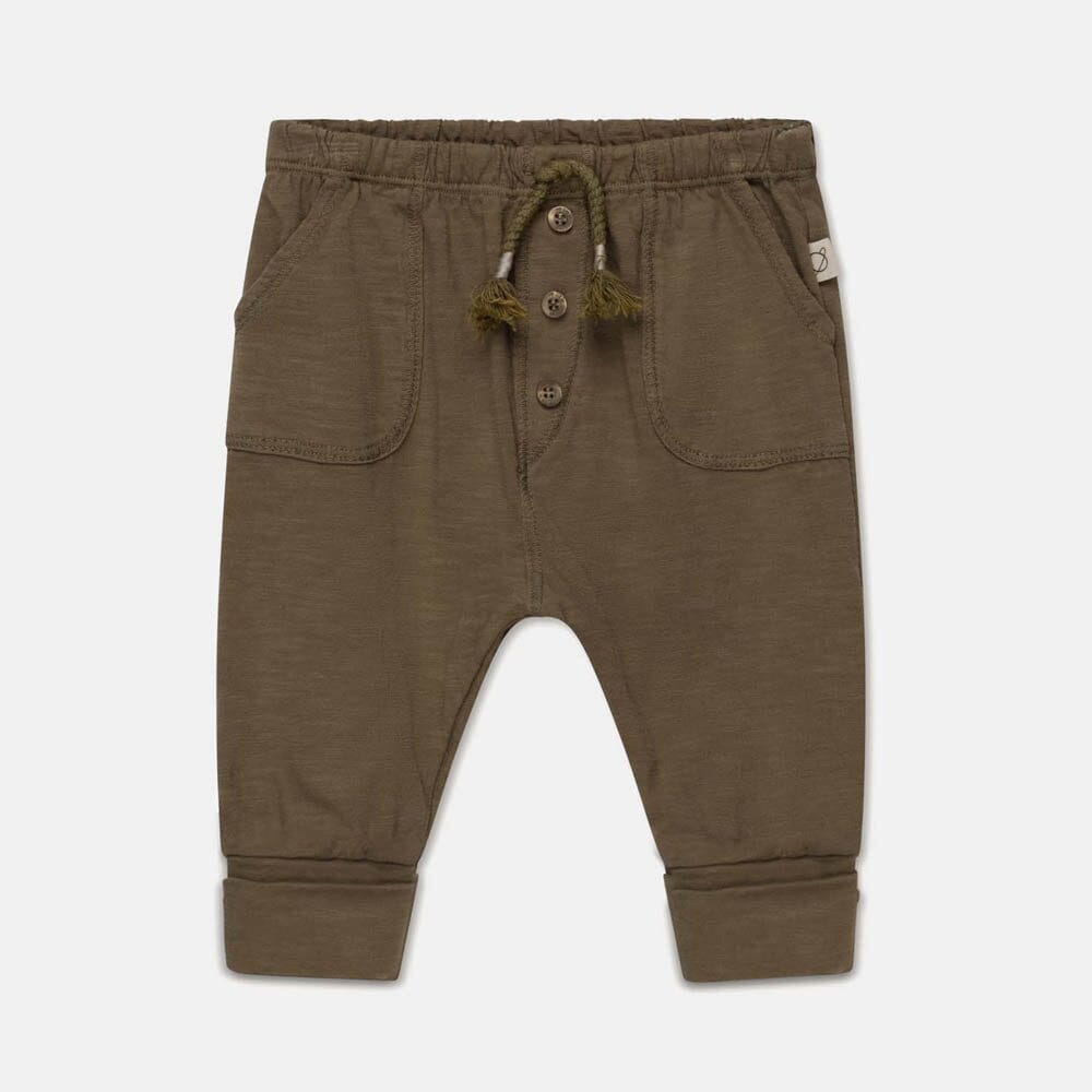 Slub Baby Pants - Khaki Pants My Little Cozmo 