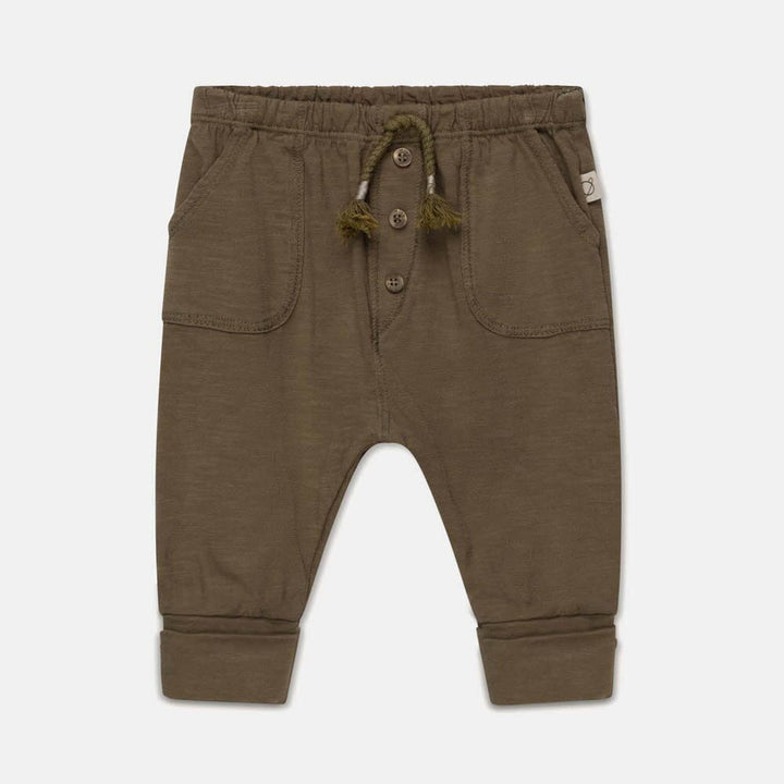 Slub Baby Pants - Khaki Pants My Little Cozmo 