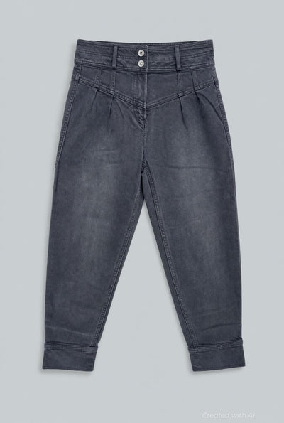 Yoke Front Denim - Black - Jeans