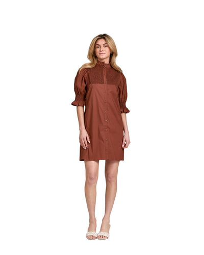 Aubrey Dress - Chocolate Brown
