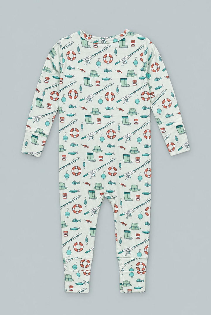 Fishing Poles Convertible Romper - Cast A Line