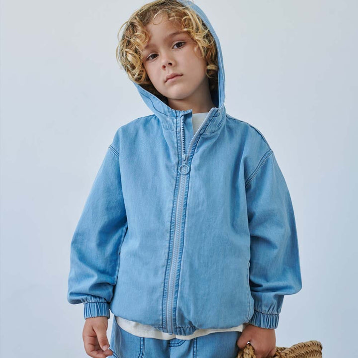 Denim Hooded Jacket Outerwear My Little Cozmo 