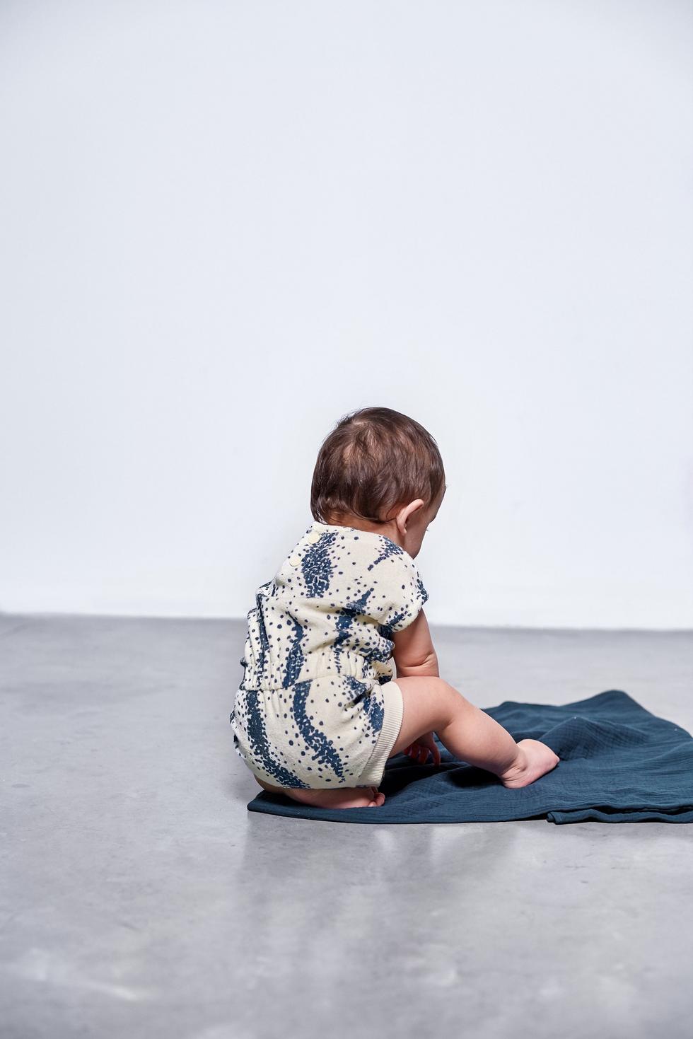 Baby Terry Romper - Cream