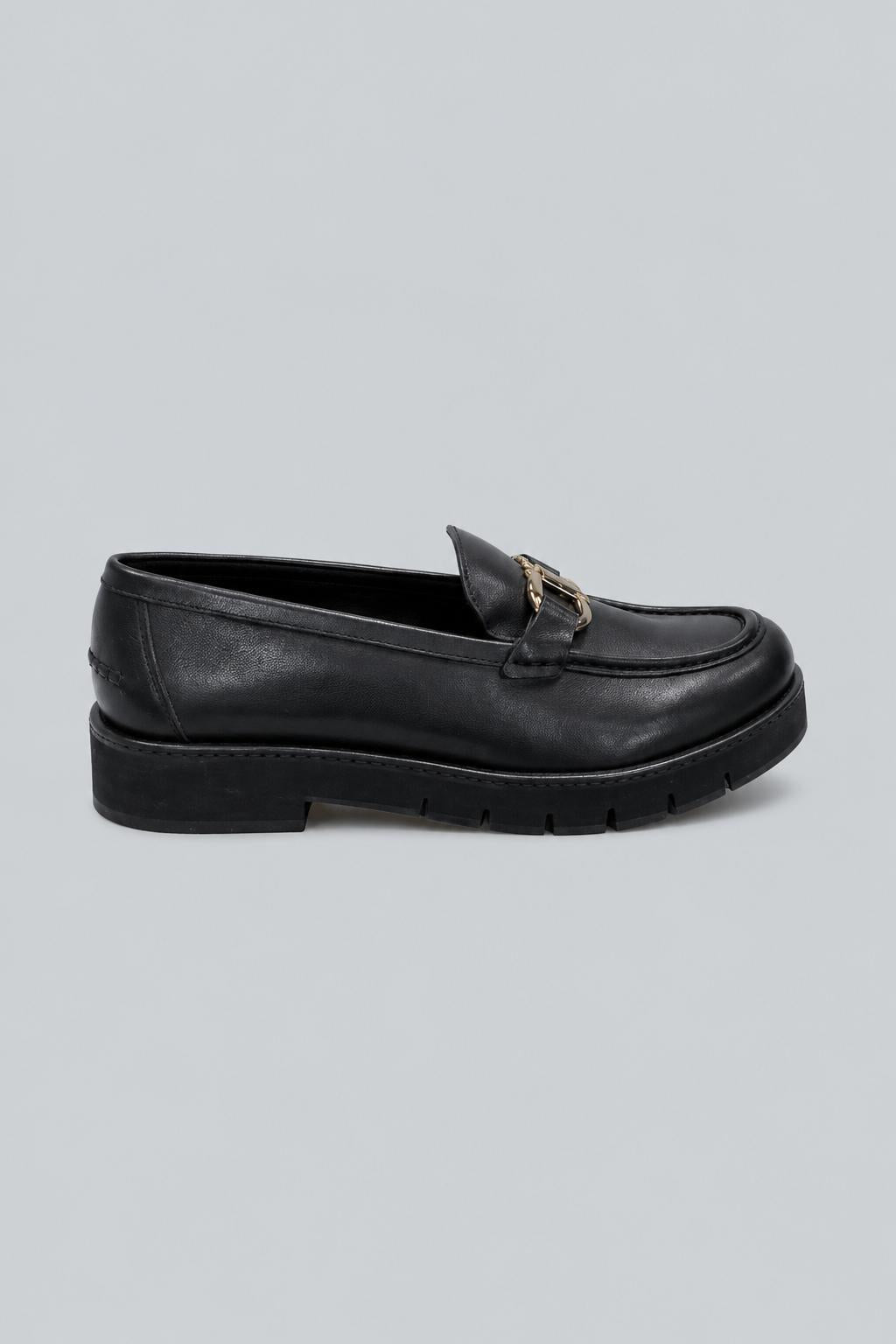 Women's Maryan Gancini Lug Sole Loafers - Black
