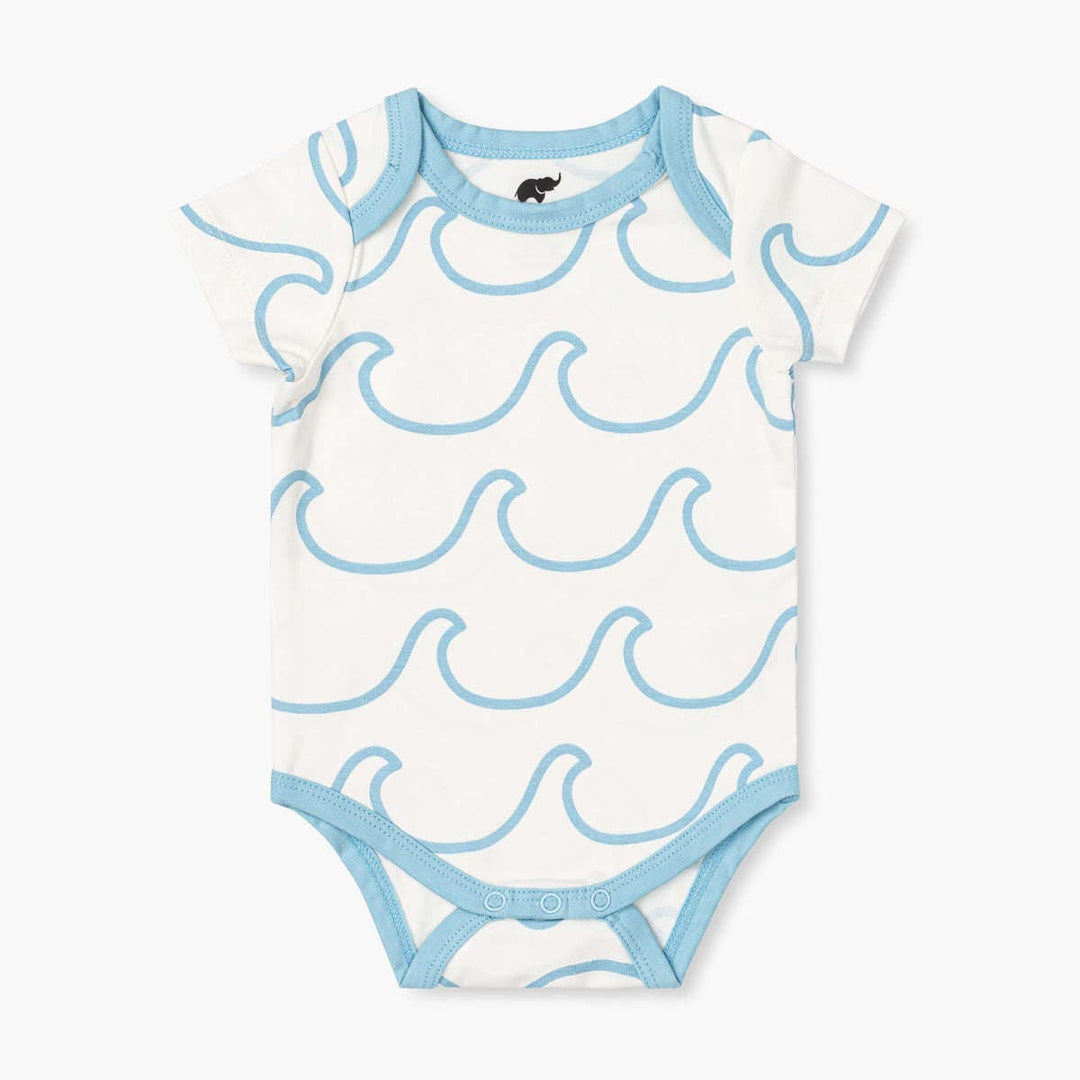 Short Sleeve Jack + Jill Bodysuit - Ocean Waves