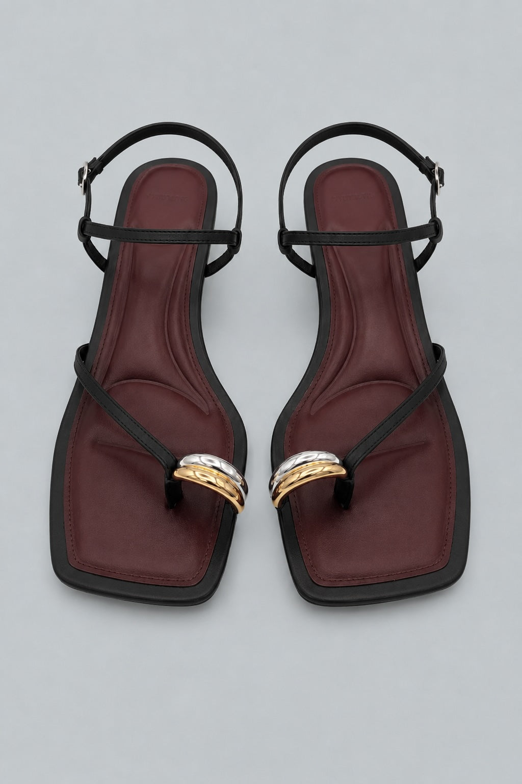Polli Kitten Heel Sandals - Black