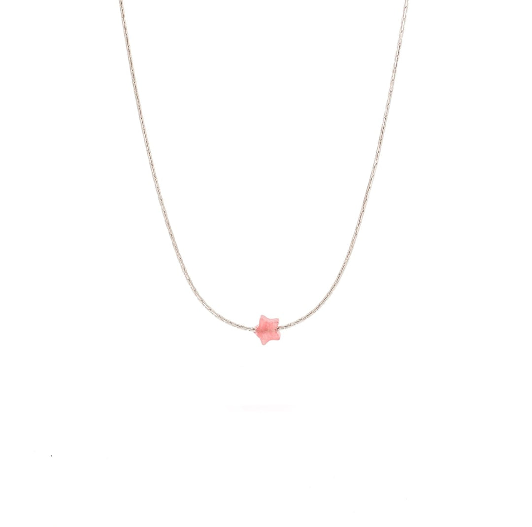 Jadeite Little Star ~ Red Jade - 925 Sterling Silver