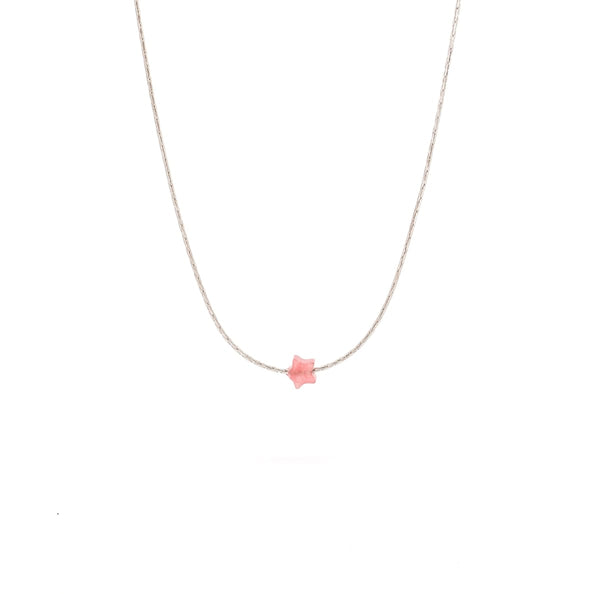 Jadeite Little Star ~ Red Jade - 925 Sterling Silver