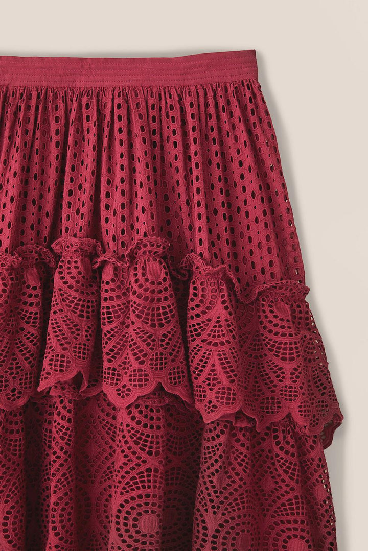 Michelle Skirt - Cranberry