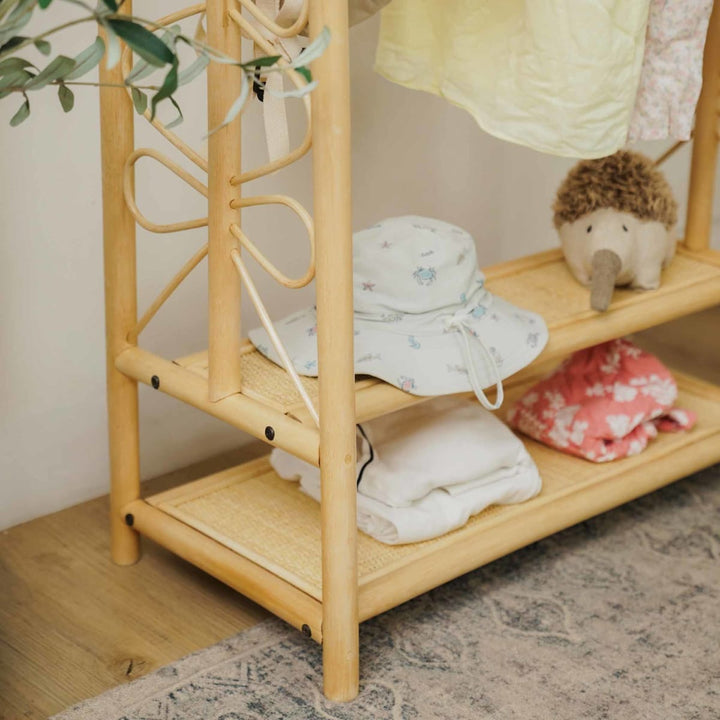 Belle Kids Montessori Clothing Rack - Natural