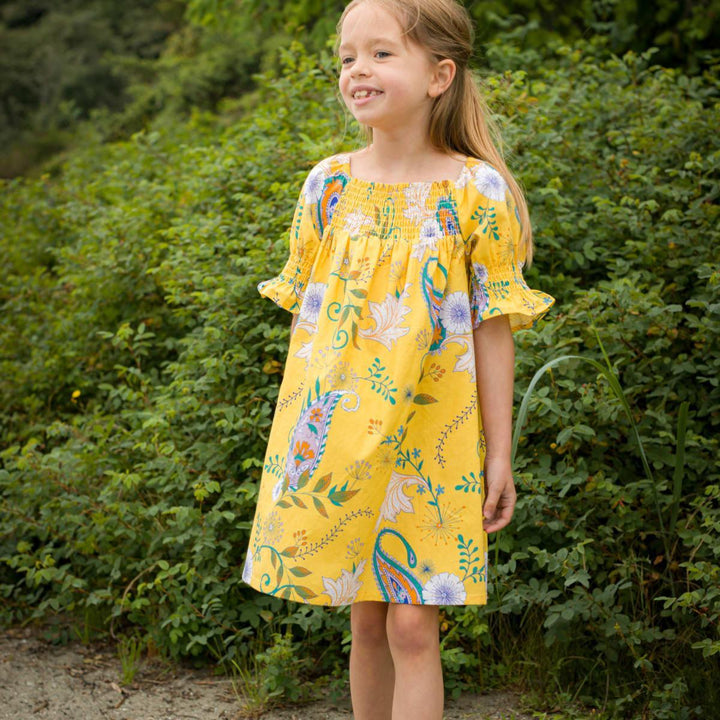 Olivia Dress - Sunshine Paisley