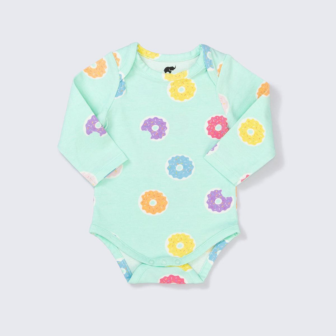 Long Sleeve Jack + Jill Bodysuit - Mini Donuts