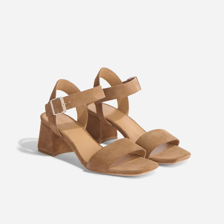 Stella Go-To Block Heel - Taupe Suede - FINAL SALE