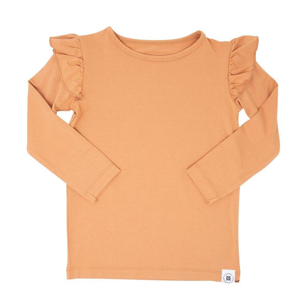 Ruffle Top - Pumpkin Spice - Shirt