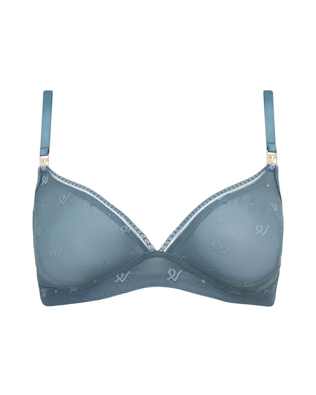 The Easy Does It Bralette Logo Mesh - Mist