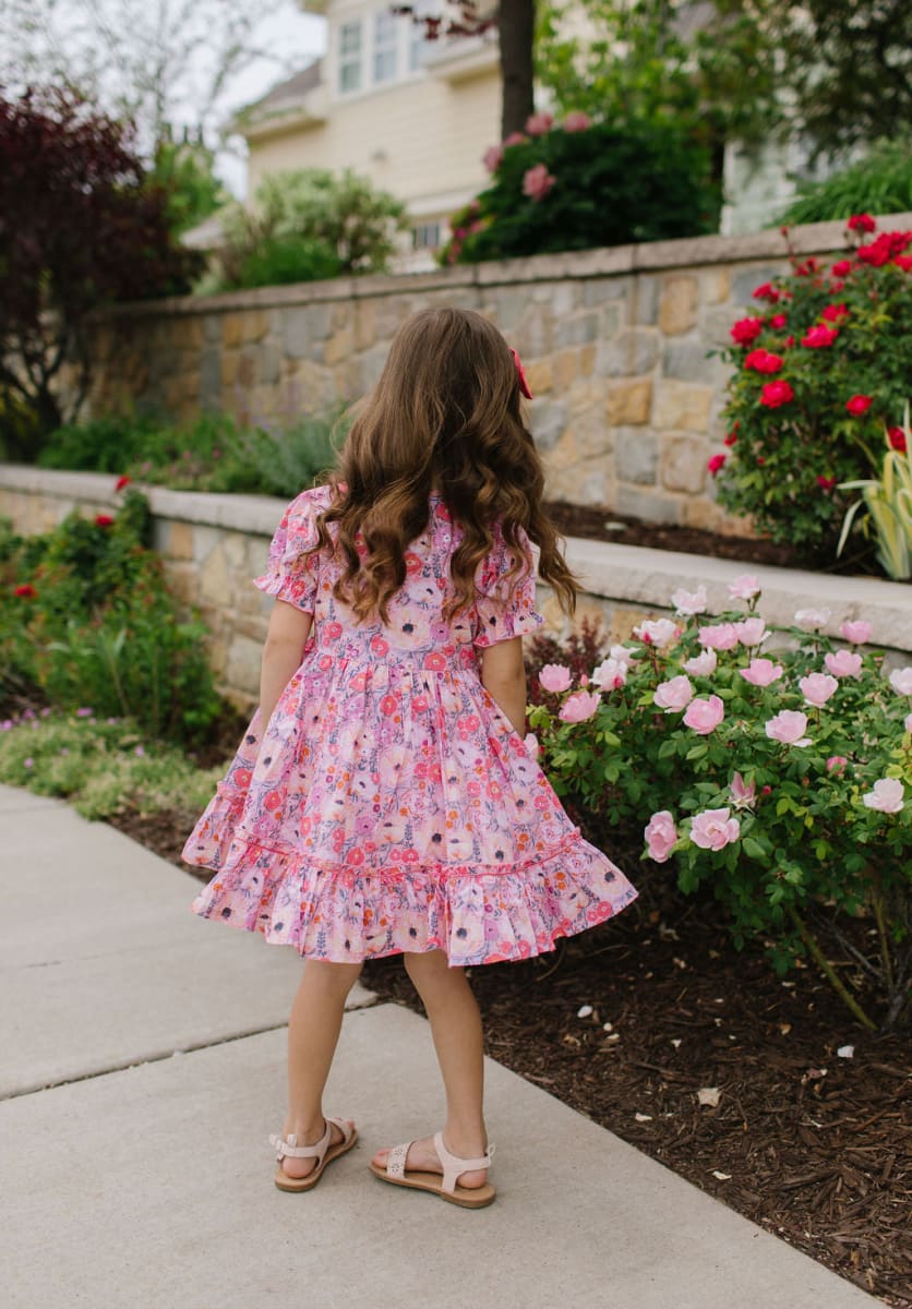 Aura Poplin Dress - Love Is Blooming