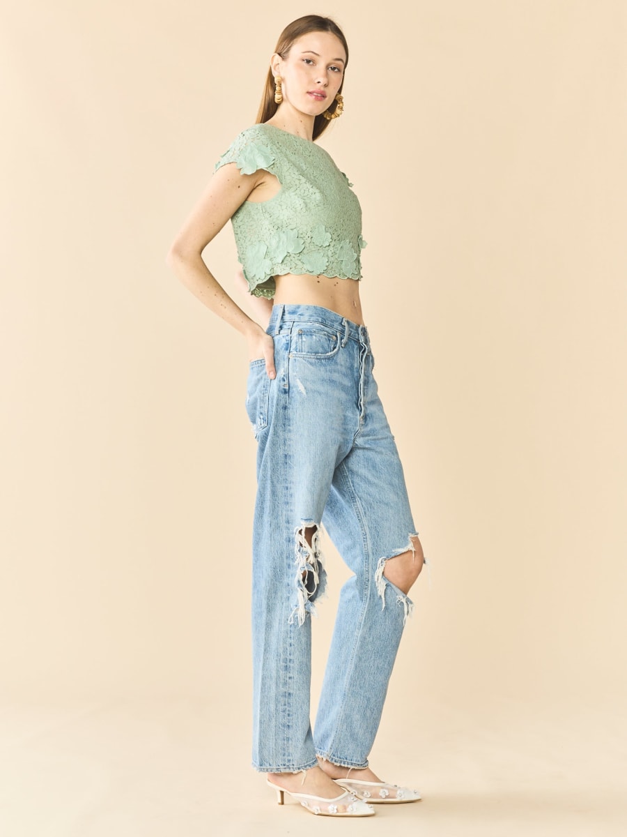 Raquel Top - Minty Green