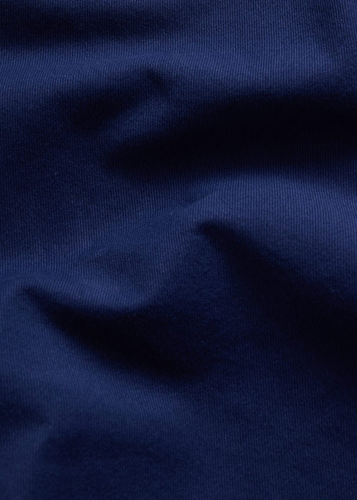 Cotton Twill Logo Shirt - Navy