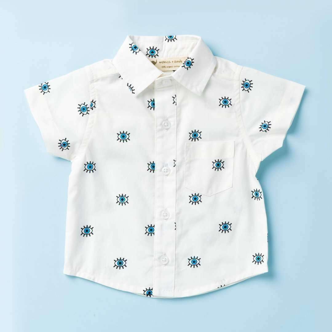 Short Sleeve Oxford Shirt - Watch Over You