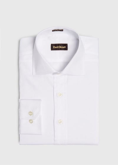 Broadcloth Slim Fit Dress Shirt - White