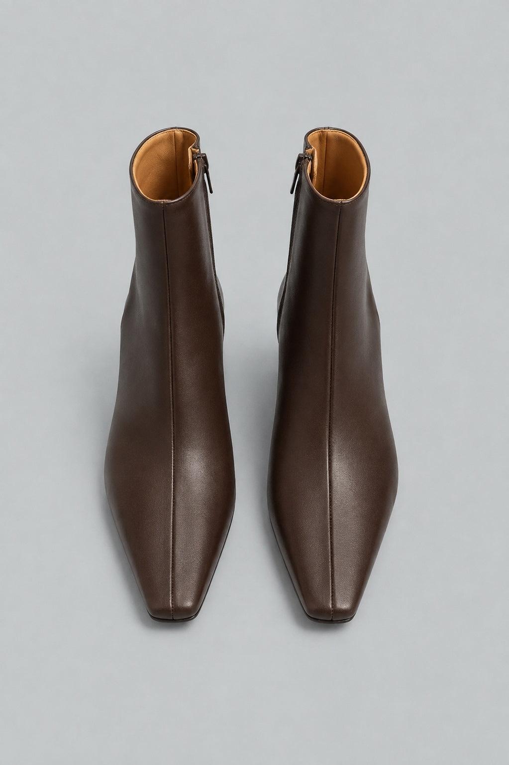 Women's Wally Leather Ankle Booties - Espresso Leather