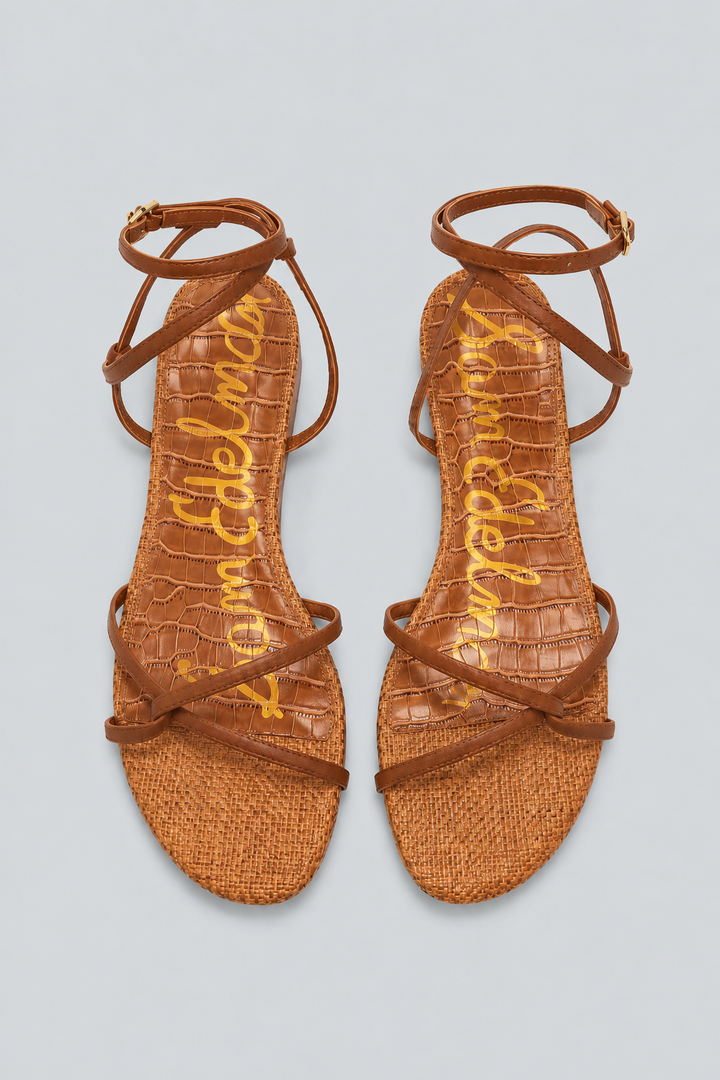 Women's Ellina Strappy Sandals - Rich Cognac