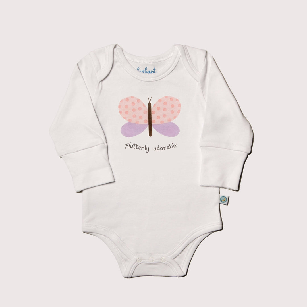 Grow With Me-Long Sleeved Onesie - Flutterly Adorable