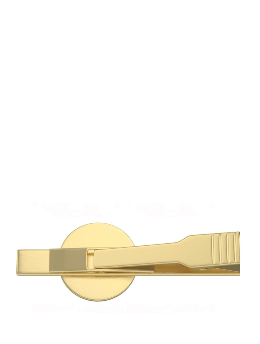 18K Gold Blue Map Tie Bar